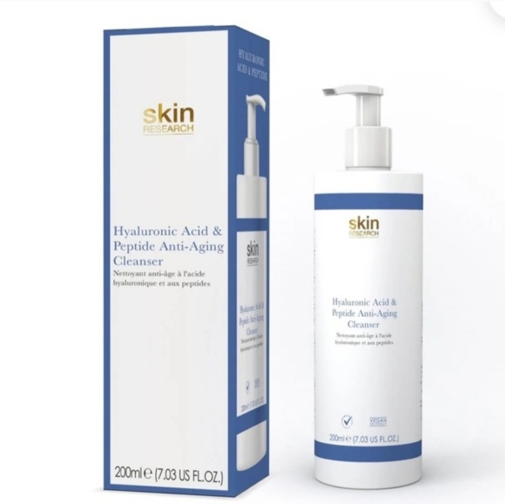 Skin Research London Hyaluronic Acid Peptide Anti-Aging Cleanser 7 oz $89 MSRP